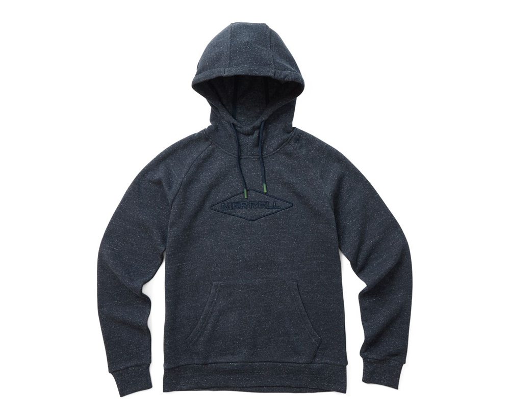 Merrell Pullover Navy - Diamond Wordmark Hoody - Womens 03VUDTYFN